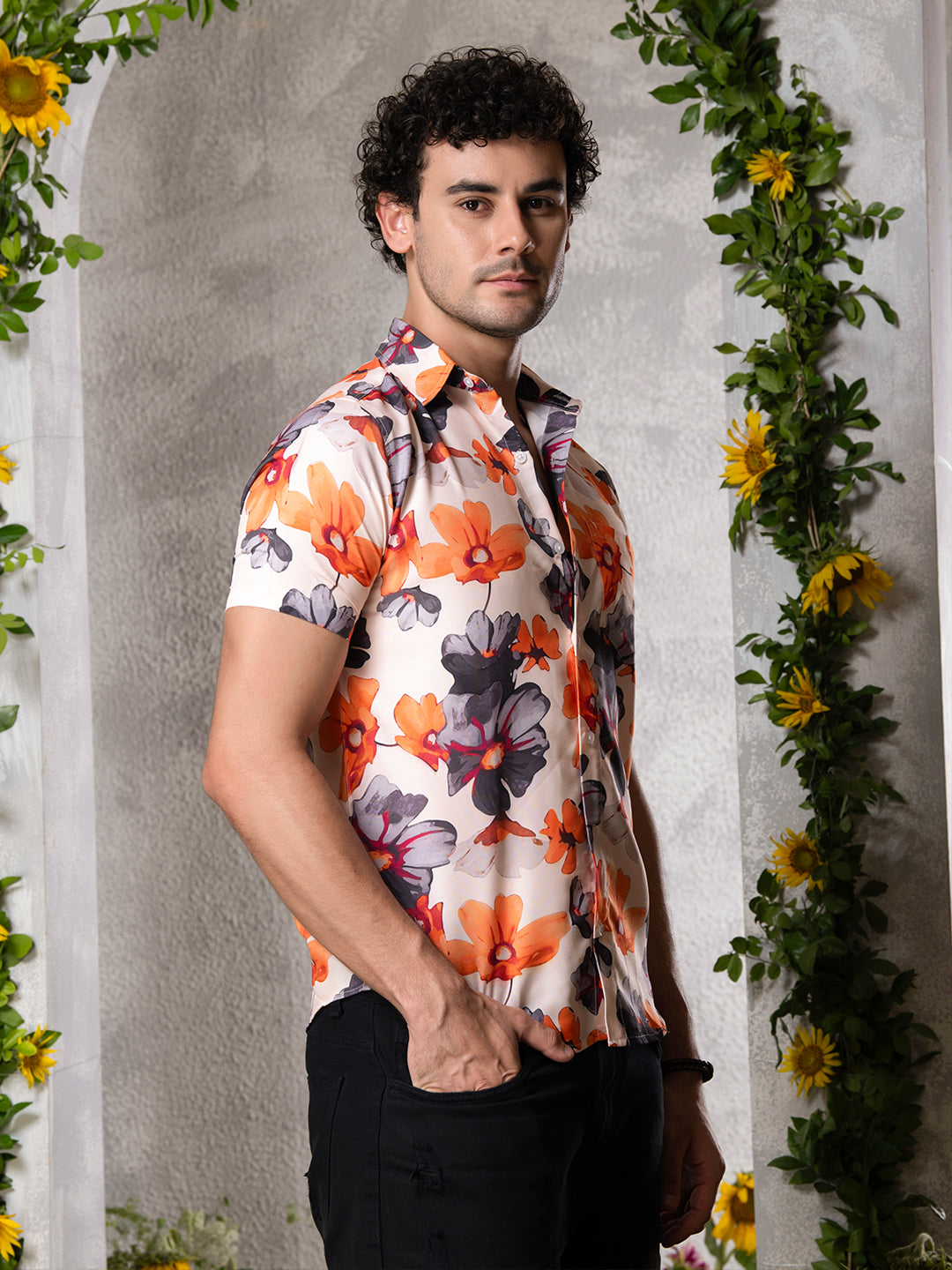 TANDUL Men Printed Casual Multicolor Shirt