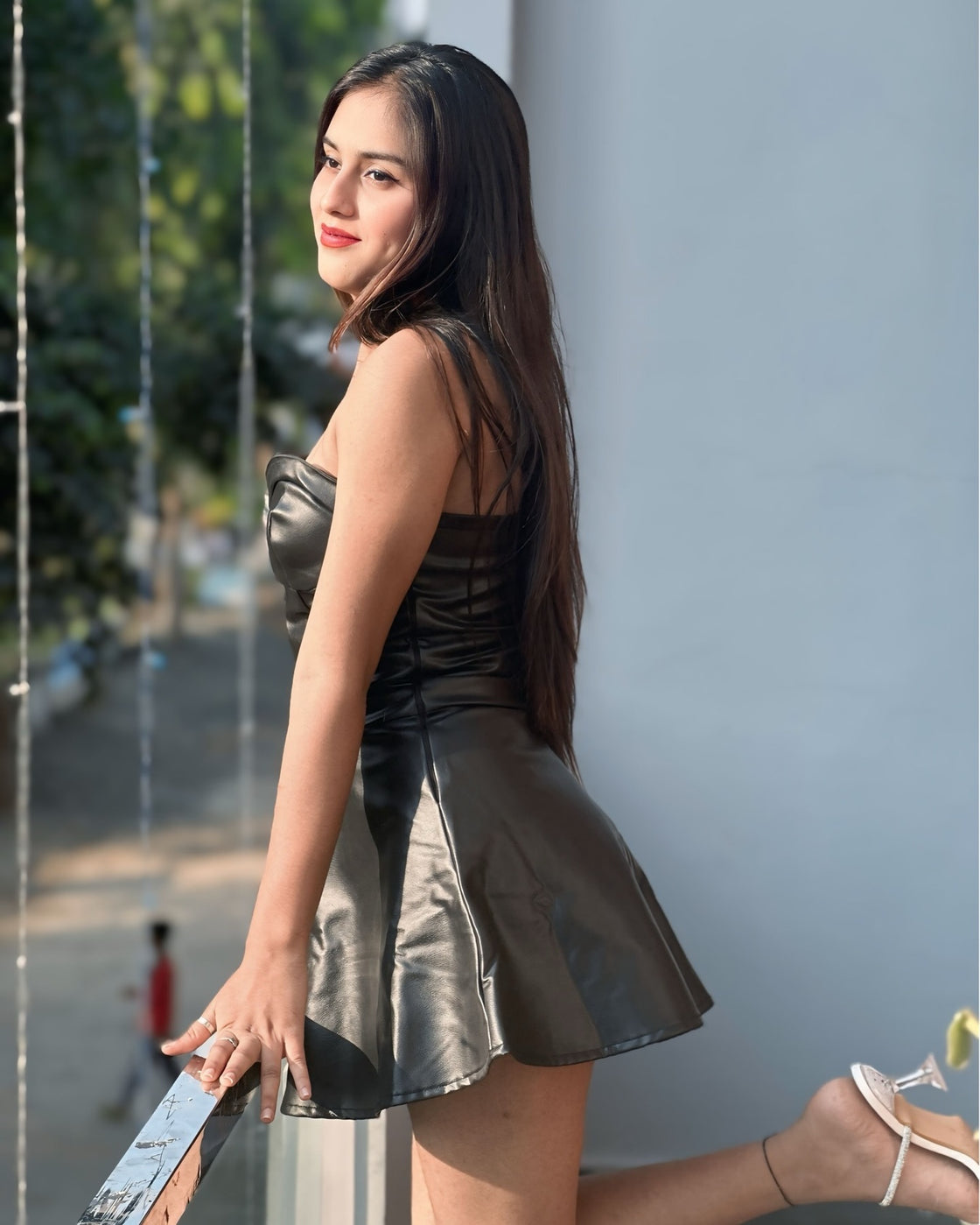 TANDUL  Women Fit and Flare Black Dress