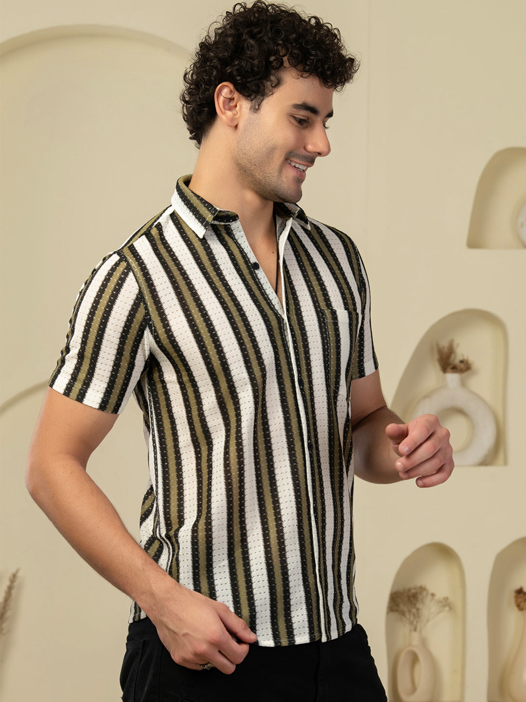 TANDUL Men Printed Casual Multicolor Shirt