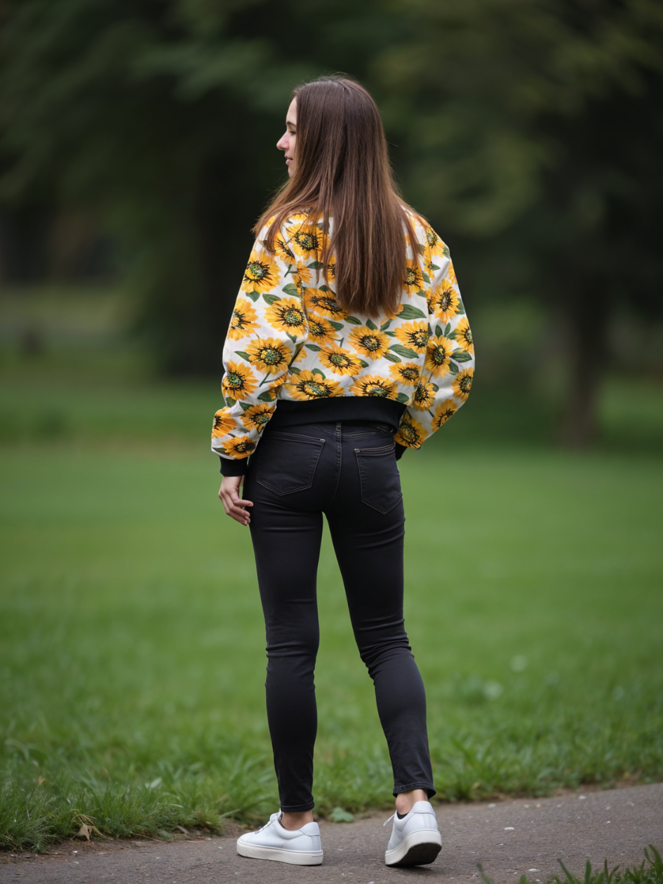 TANDUL  Women Floral Print Varsity Jacket