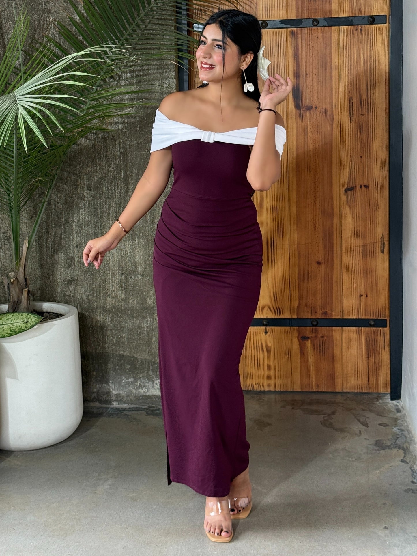 TANDUL Women Stunning Off-shoulder Dress