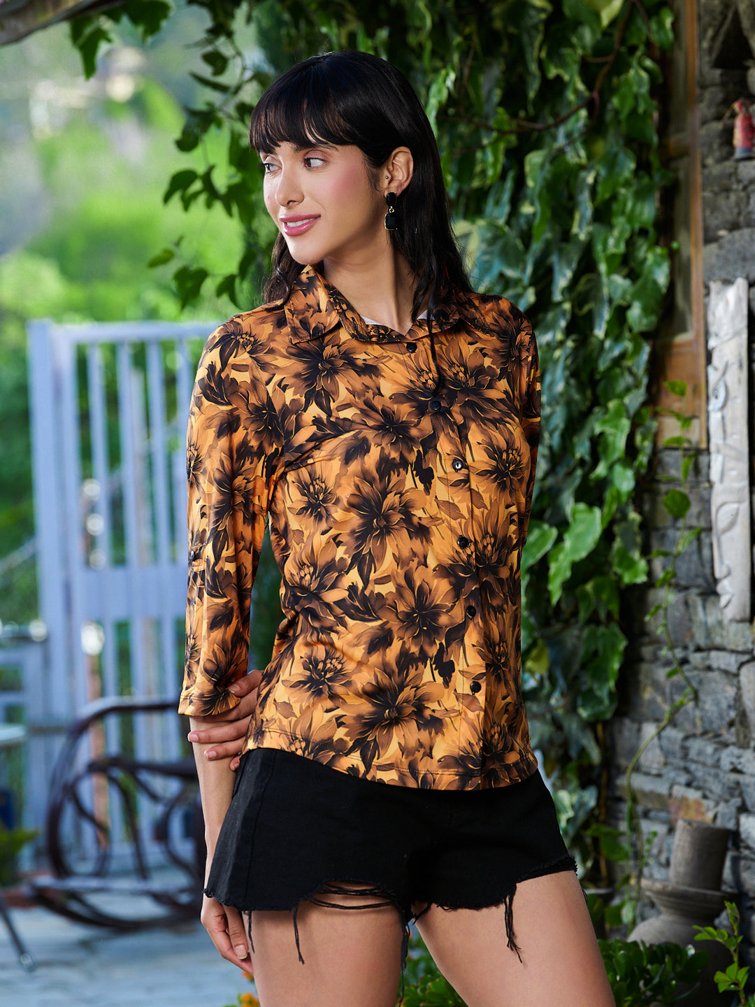 TANDUL Women Sunflower Printed Shirt