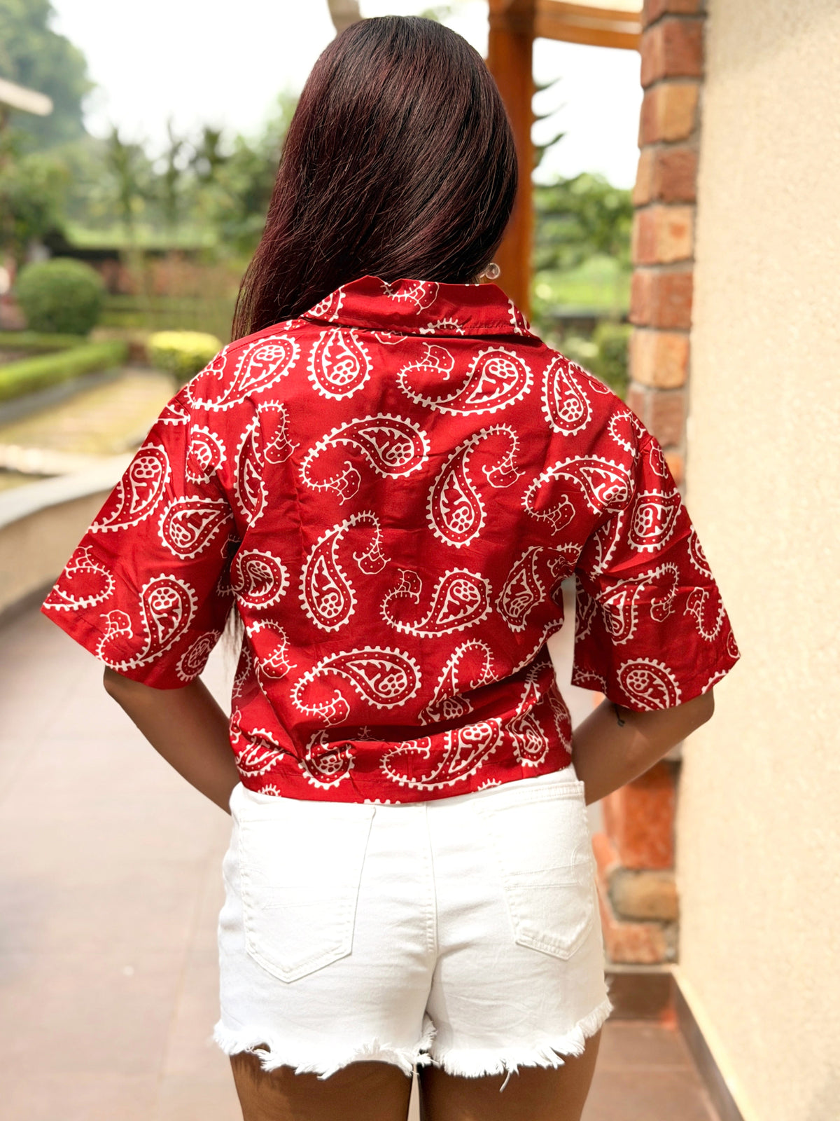 TANDULWomen Maroon Paisley Printed Shirt