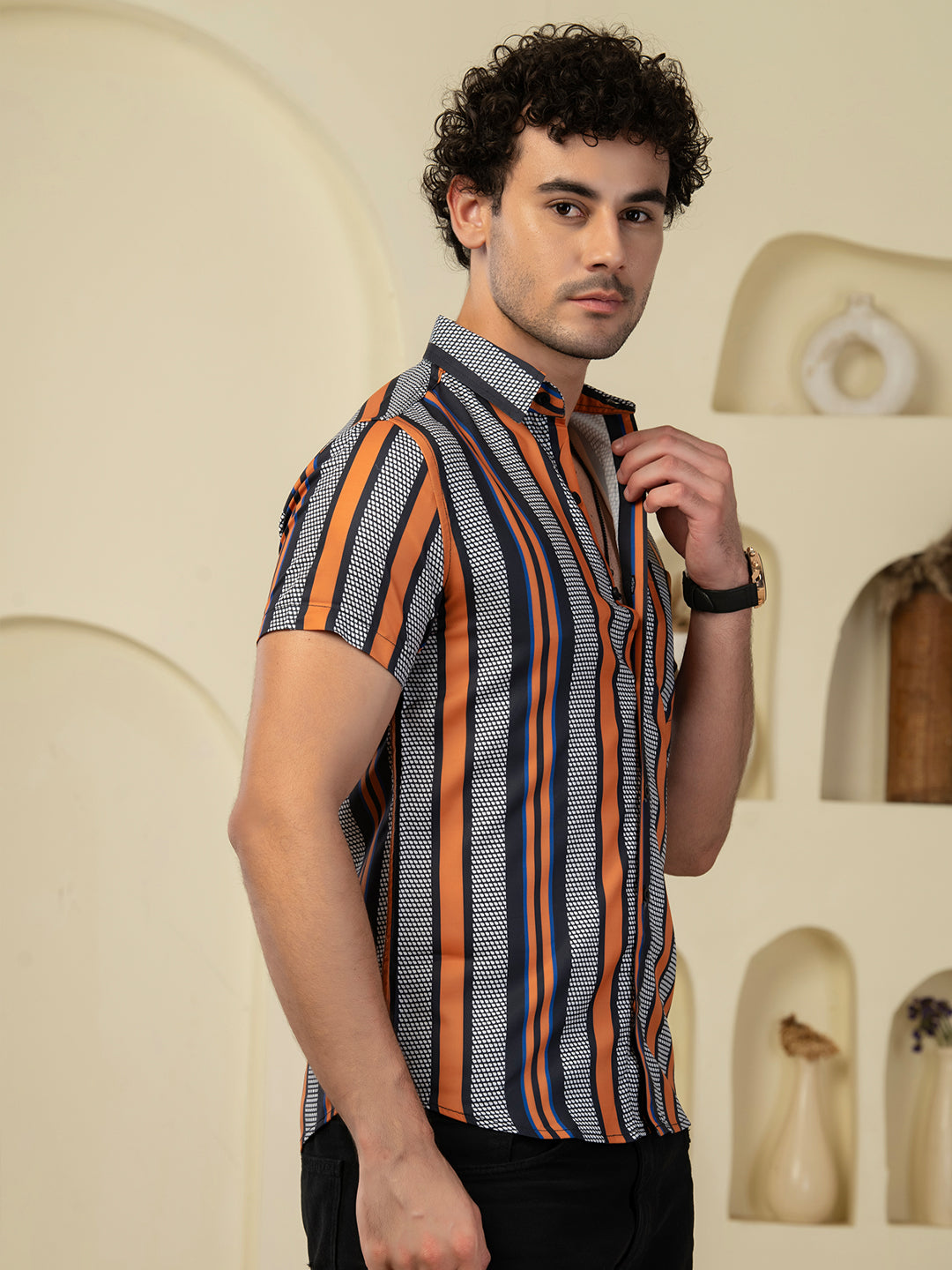 TANDUL Men Printed Casual Multicolor Shirt