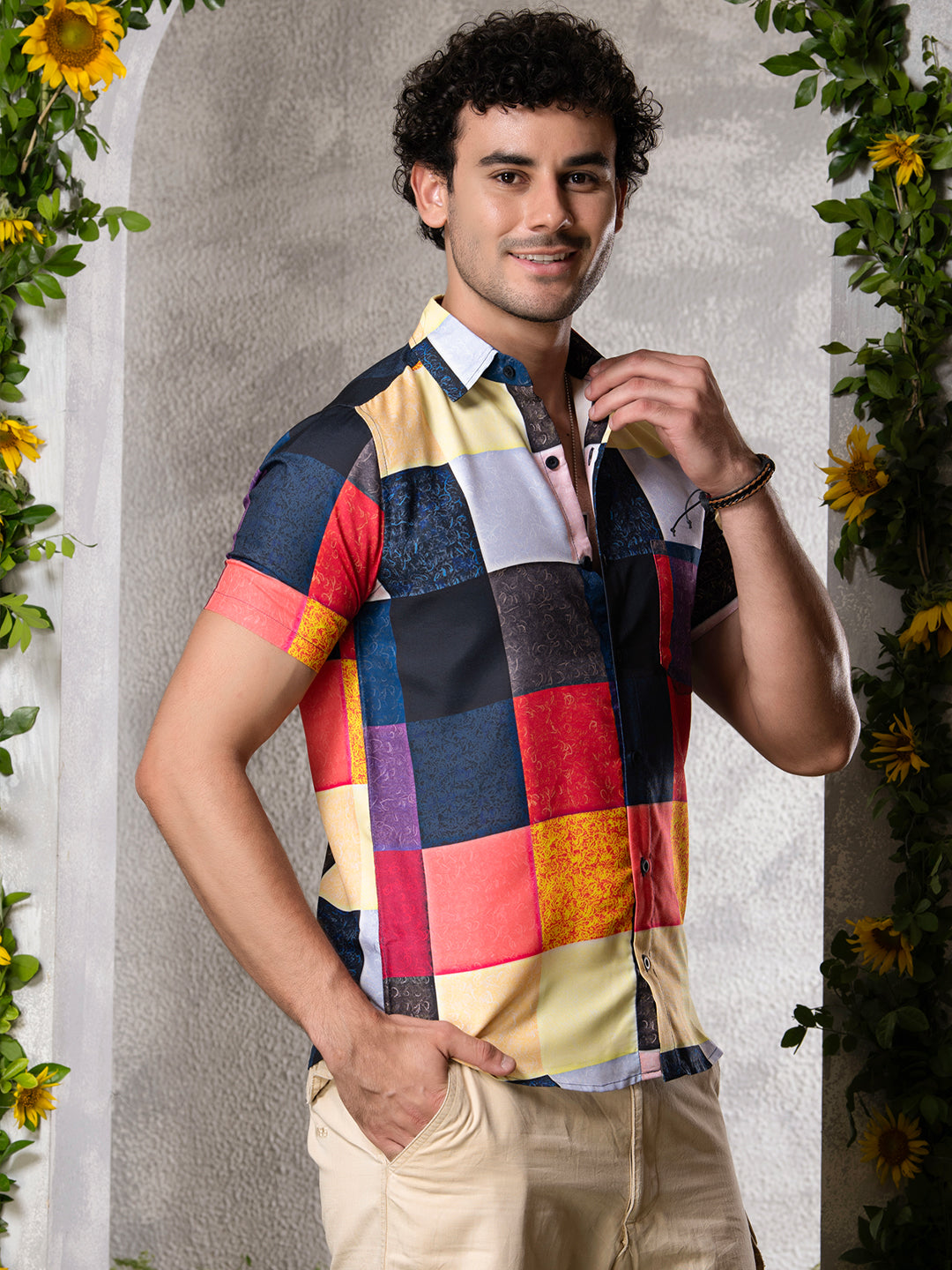 TANDUL Men Printed Casual Multicolor Shirt