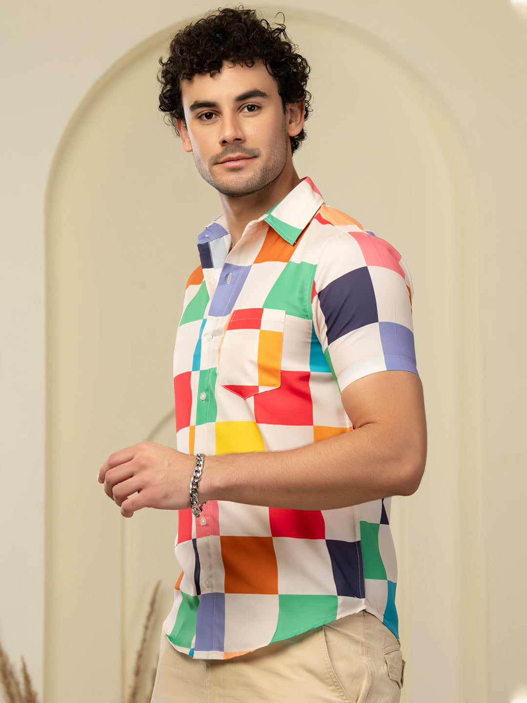 TANDUL Men Printed Casual Multicolor Shirt