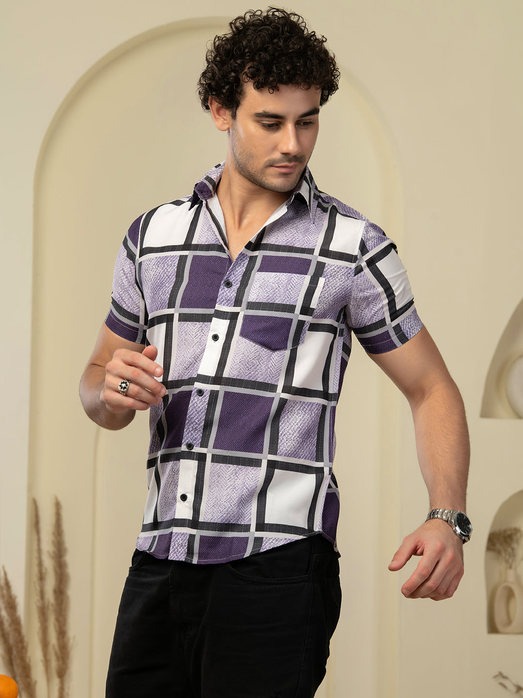 TANDUL Men Printed Casual Multicolor Shirt