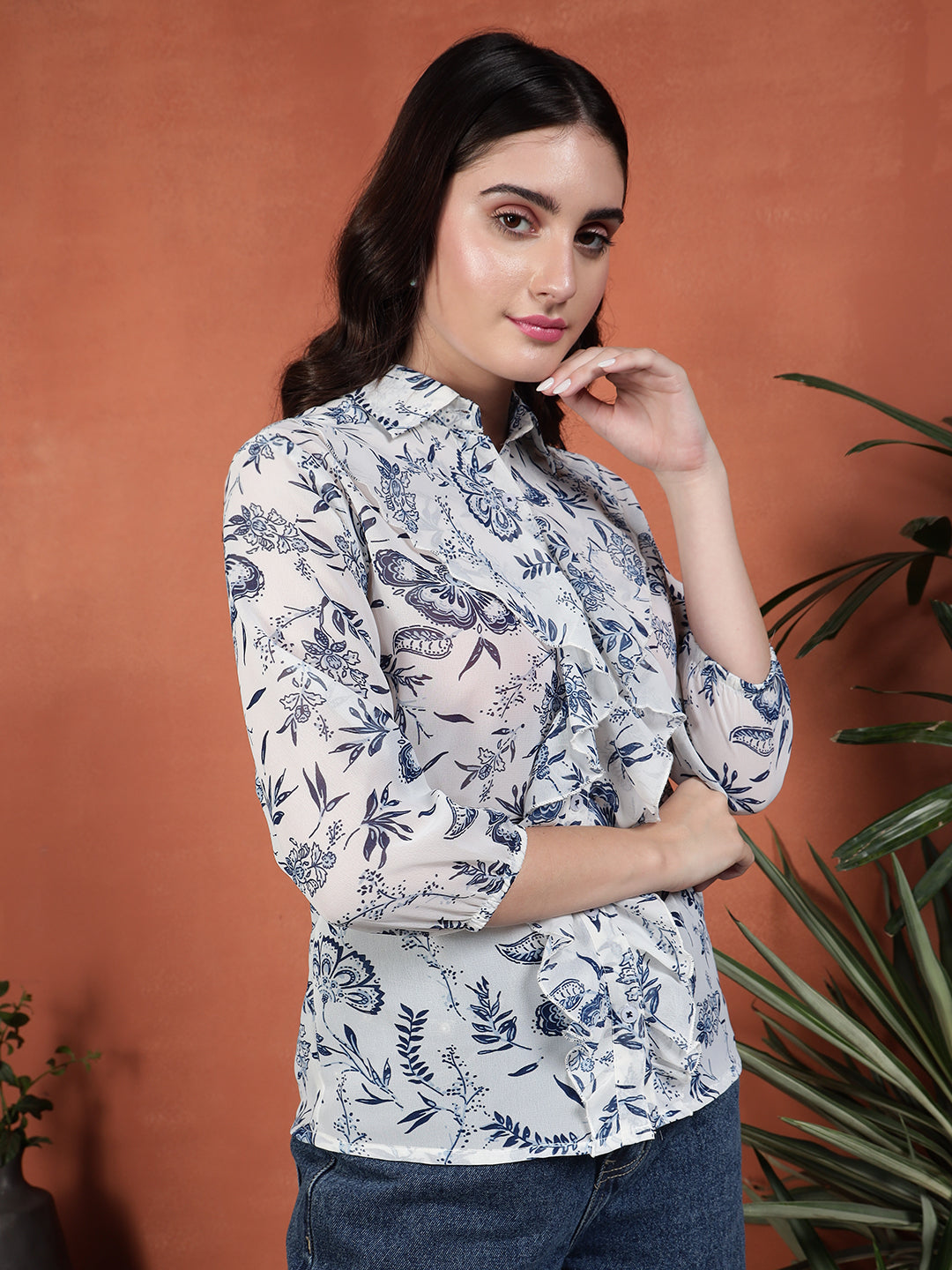 TANDUL Women Printed Floral Shirt