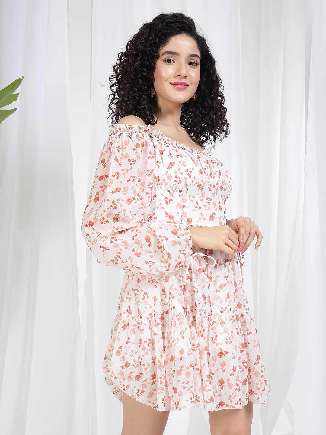 TANDUL Women Fit and Flare Floral Printed Dress