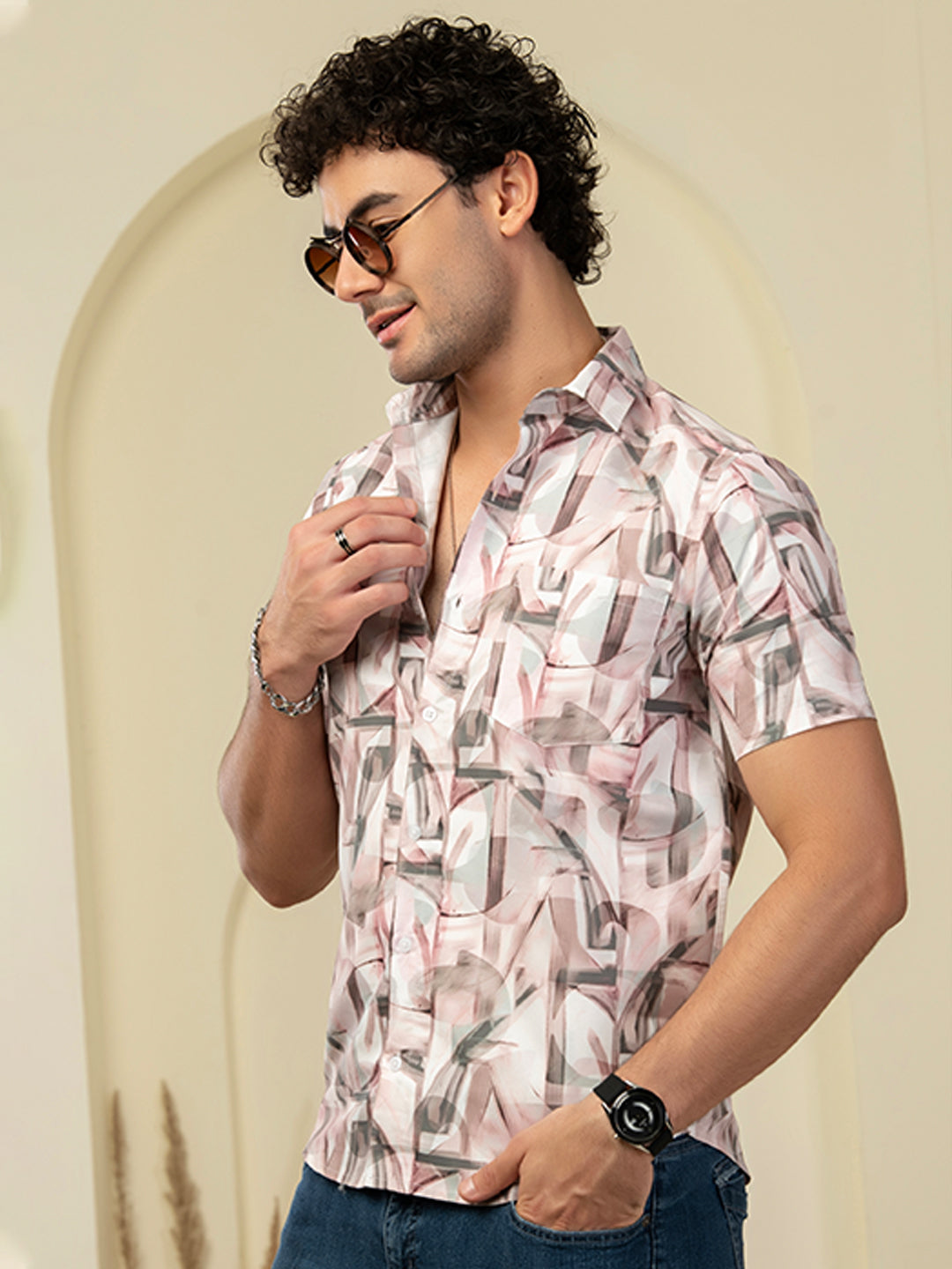 TANDUL Men Printed Casual Multicolor Shirt