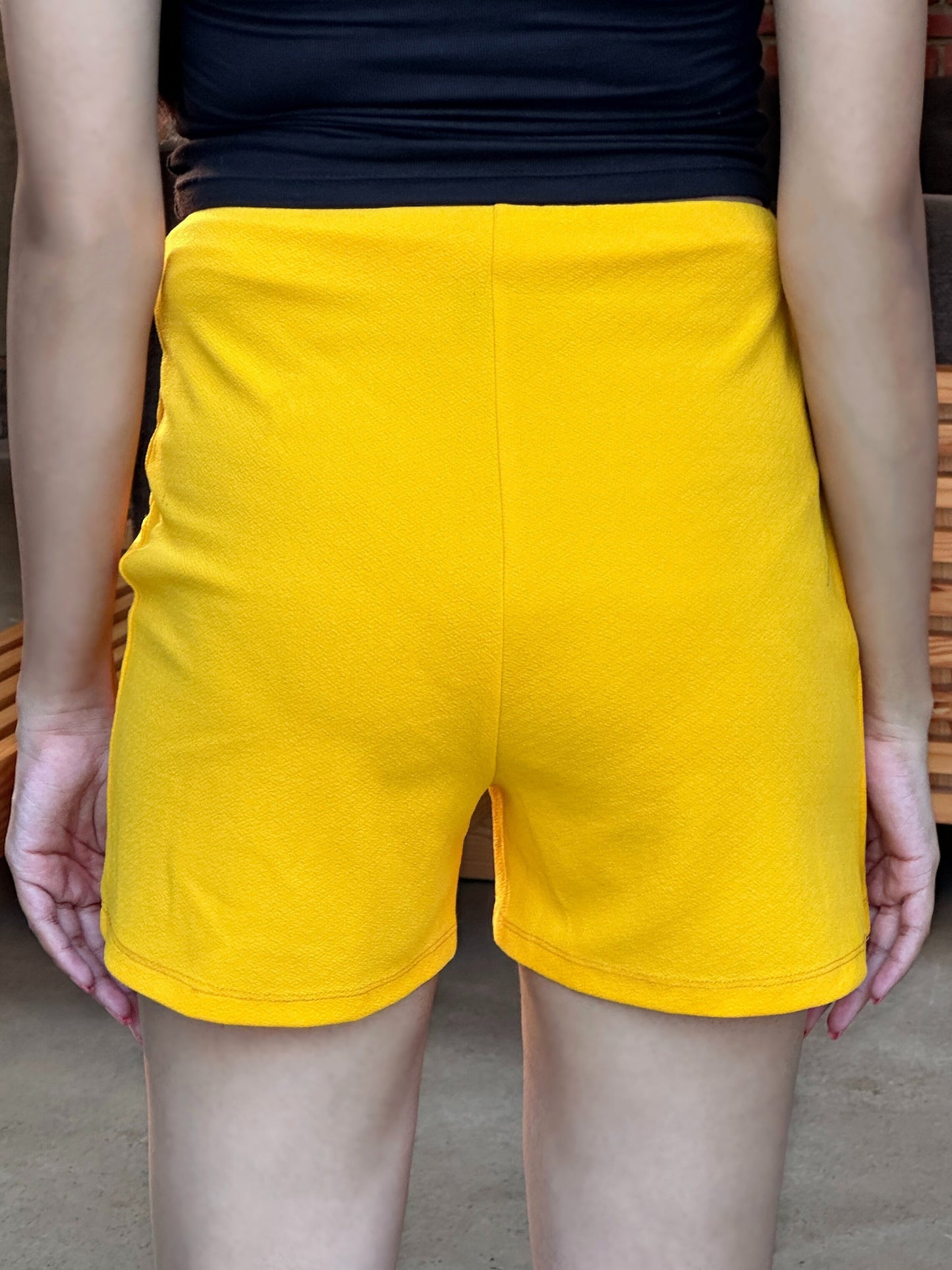 TANDUL Women Vibrant Yellow Shorts