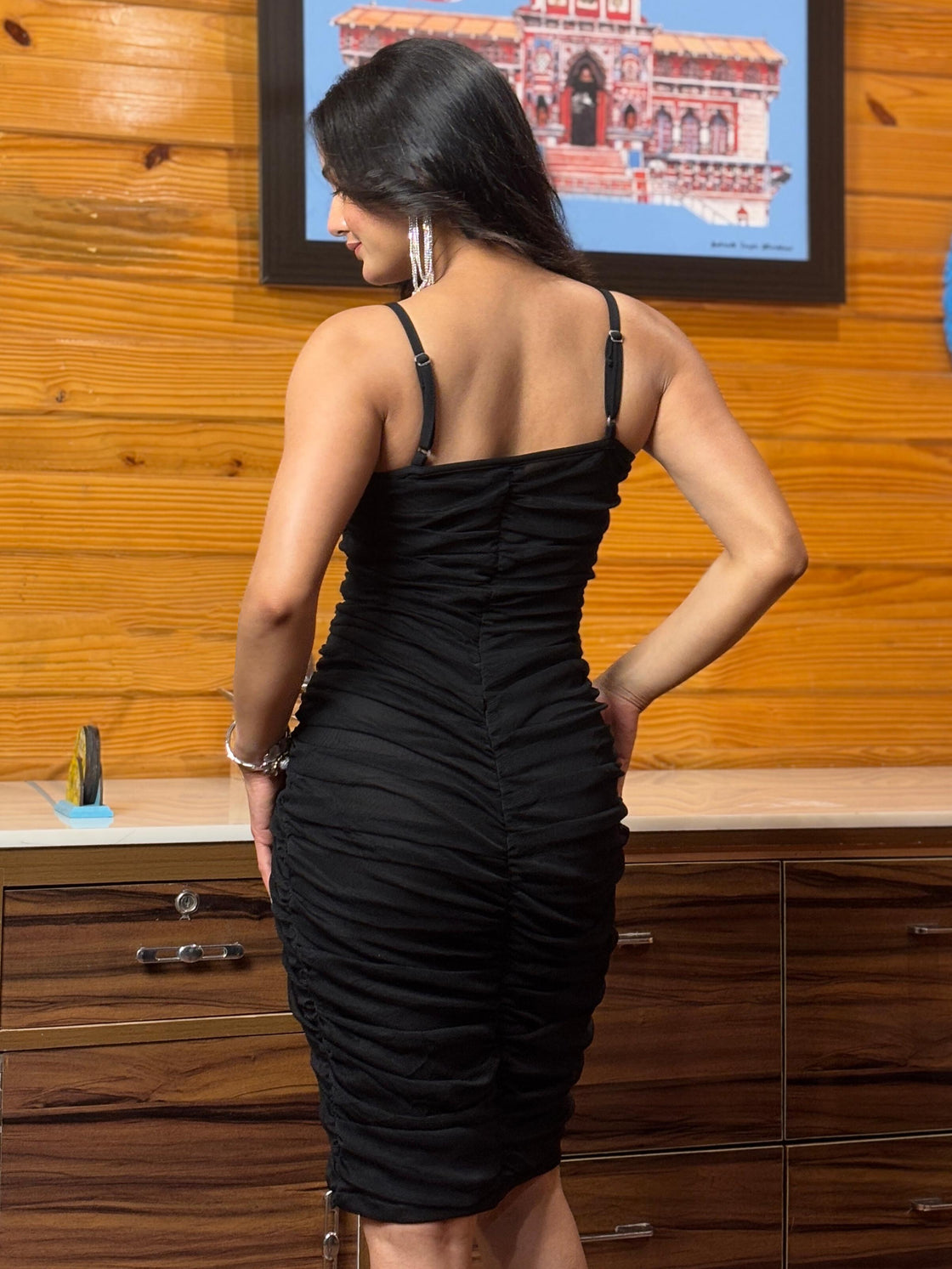 TANDUL Women Stunning Black Dress