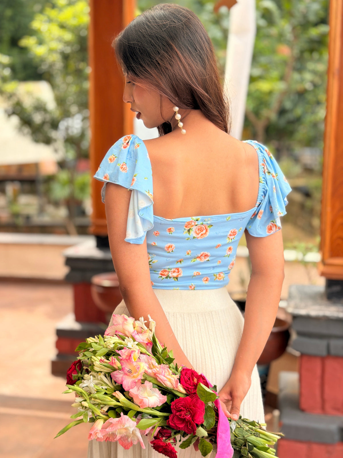 TANDUL Women Dreamy Floral Crop Top