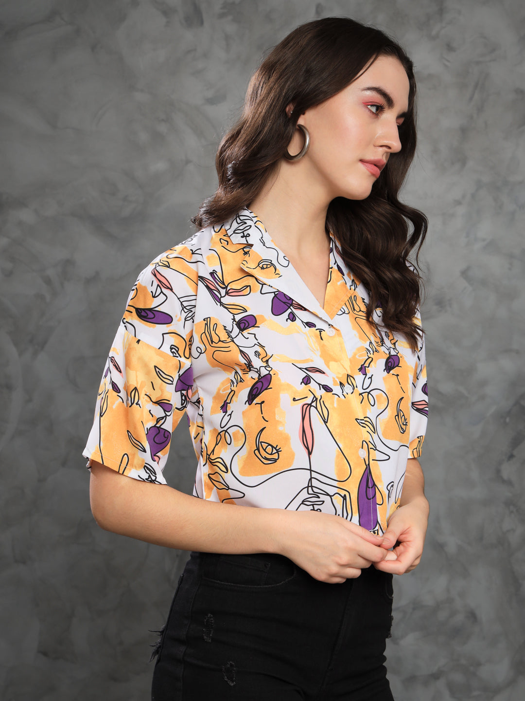 TANDUL Women Regular Fit Printed Casual Shirt