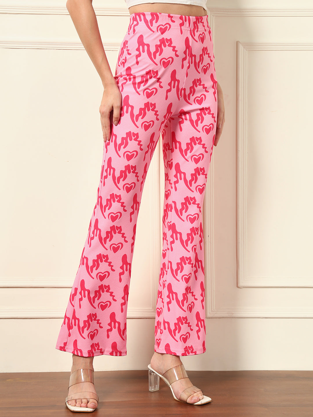 TANDUL  Women Regular Fit Multicolor Lycra Blend Trousers