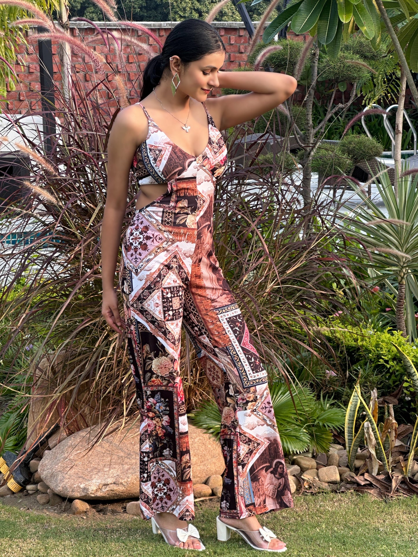 TANDUL Stunning Floral Printed Jumpsuit