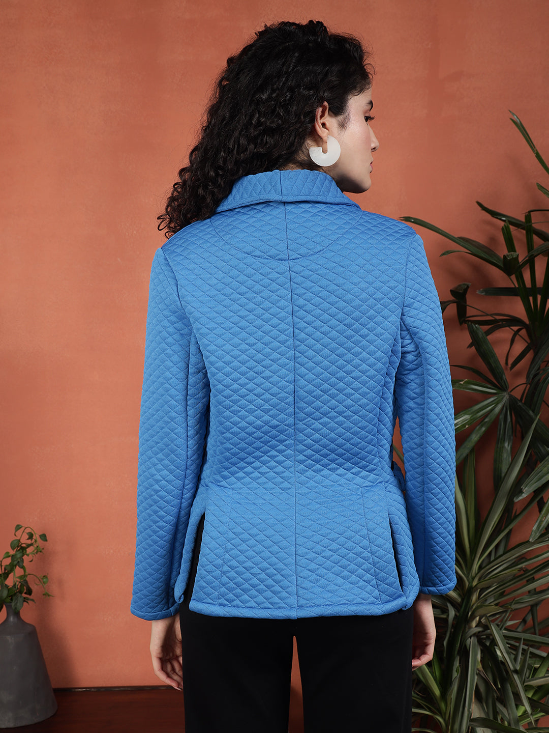 TANDUL Women Elegant Blue Blazer