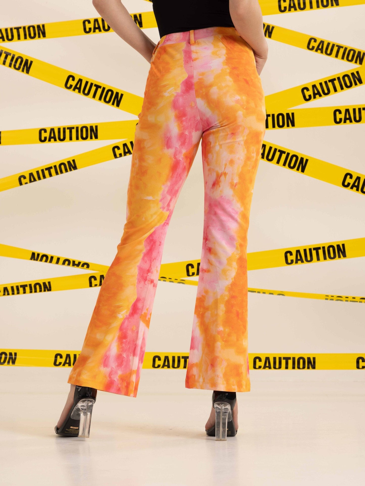 TANDUL  Women Regular Fit Multicolor Lycra Blend Trousers