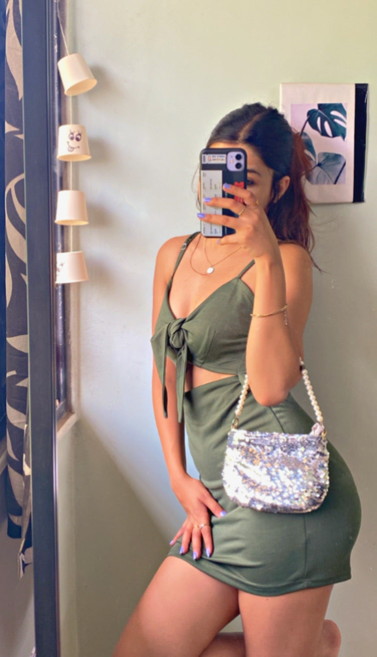 Women Bodycon Green Dress