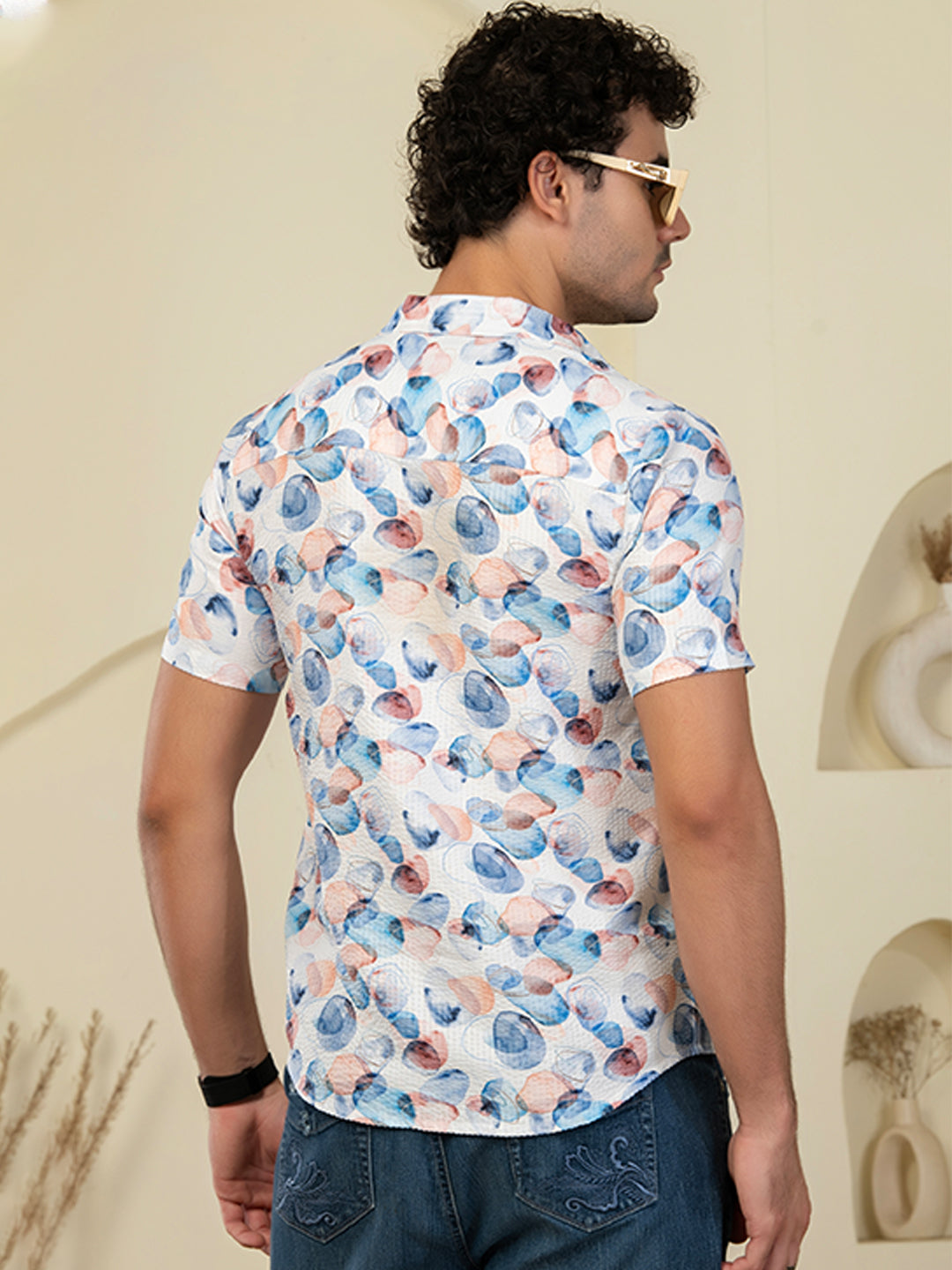 TANDUL Men Printed Casual Multicolor Shirt