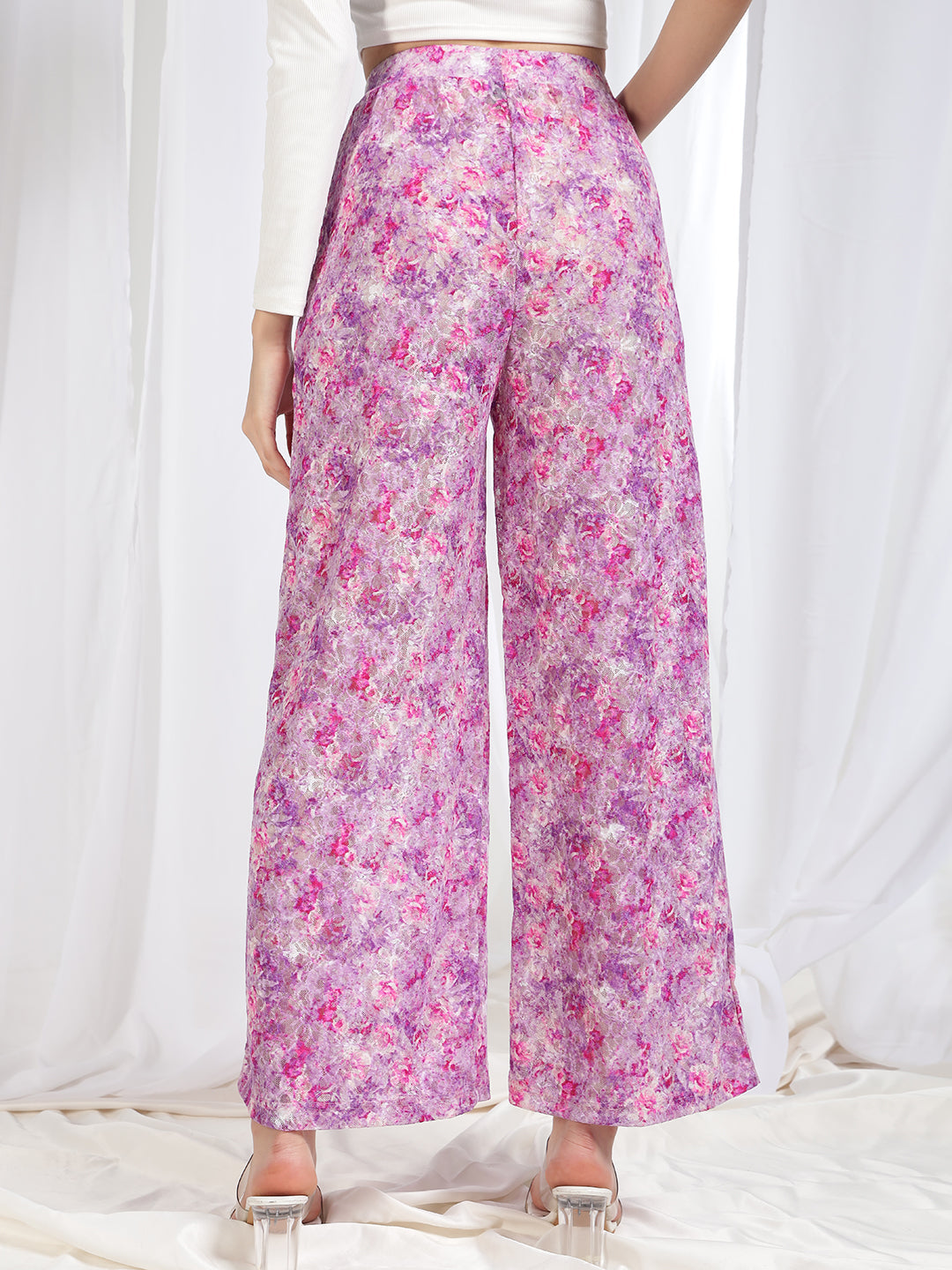 TANDUL Women Pink Printed Trouser