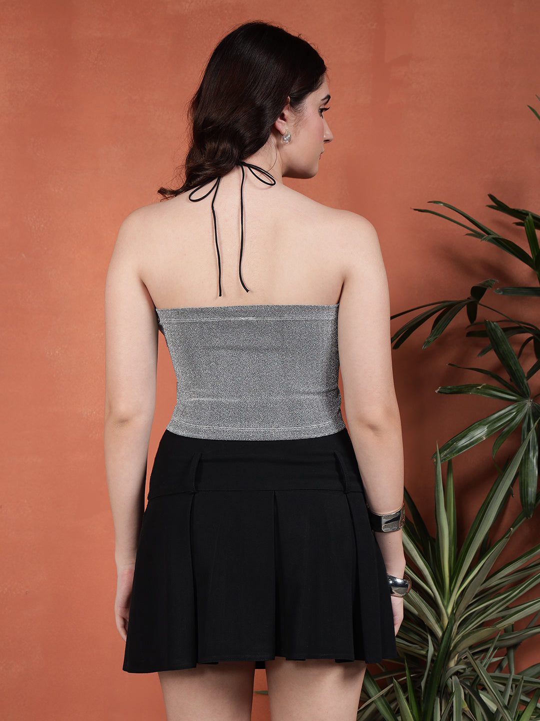 TANDUL Casual Silver Women Top
