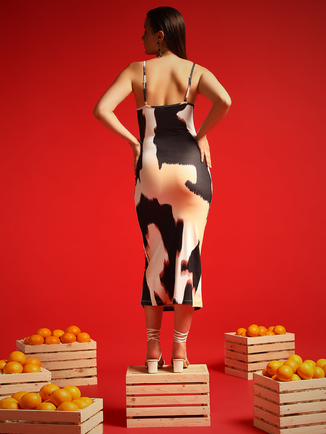 TANDUL  Women Bodycon Beige Dress