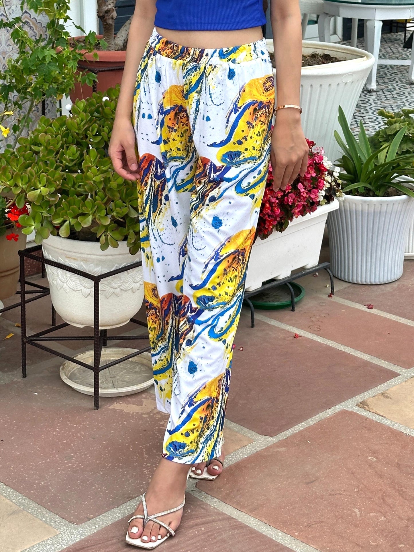 TANDUL Women Straight Fit Printed Trouser