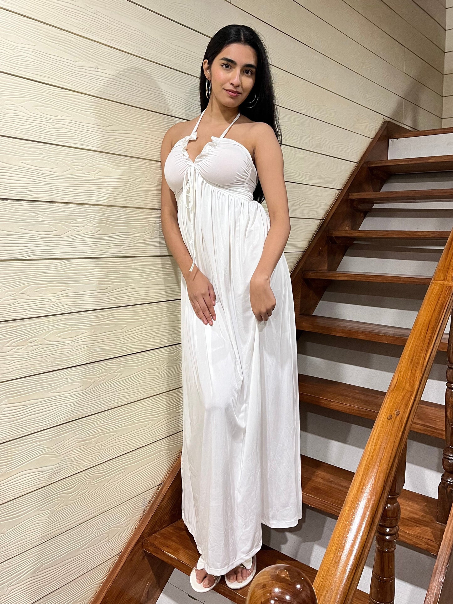 TANDUL Women Stunning White Dress