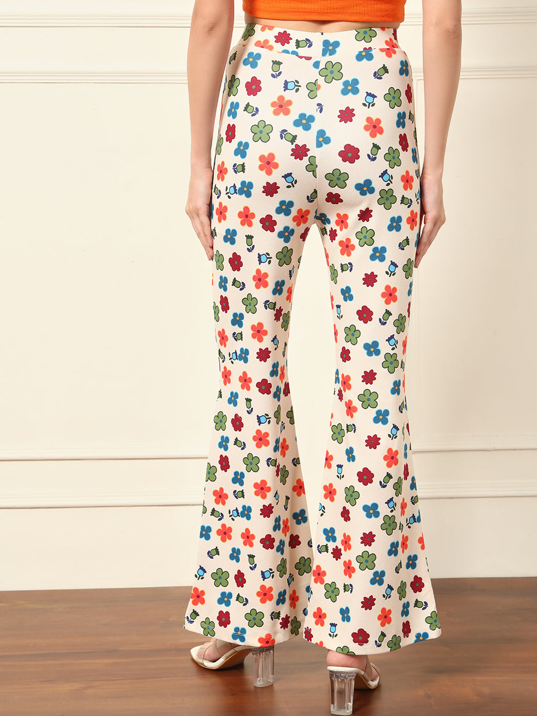 TANDUL Multicolor Floral Printed Trouser