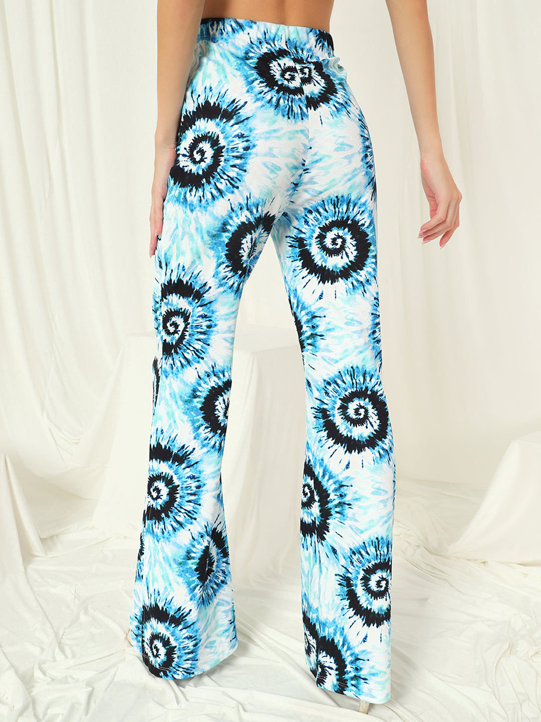 TANDUL  Women Regular Fit Light Blue Lycra Blend Trousers