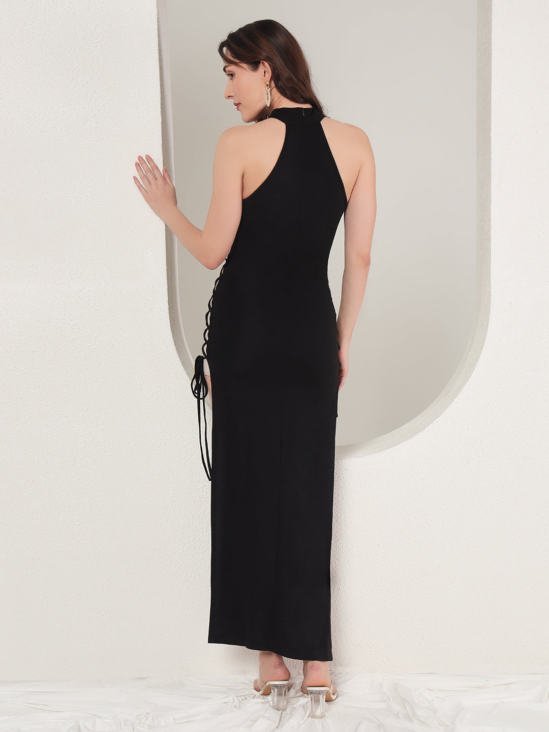 TANDUL  Women Bodycon Black Dress