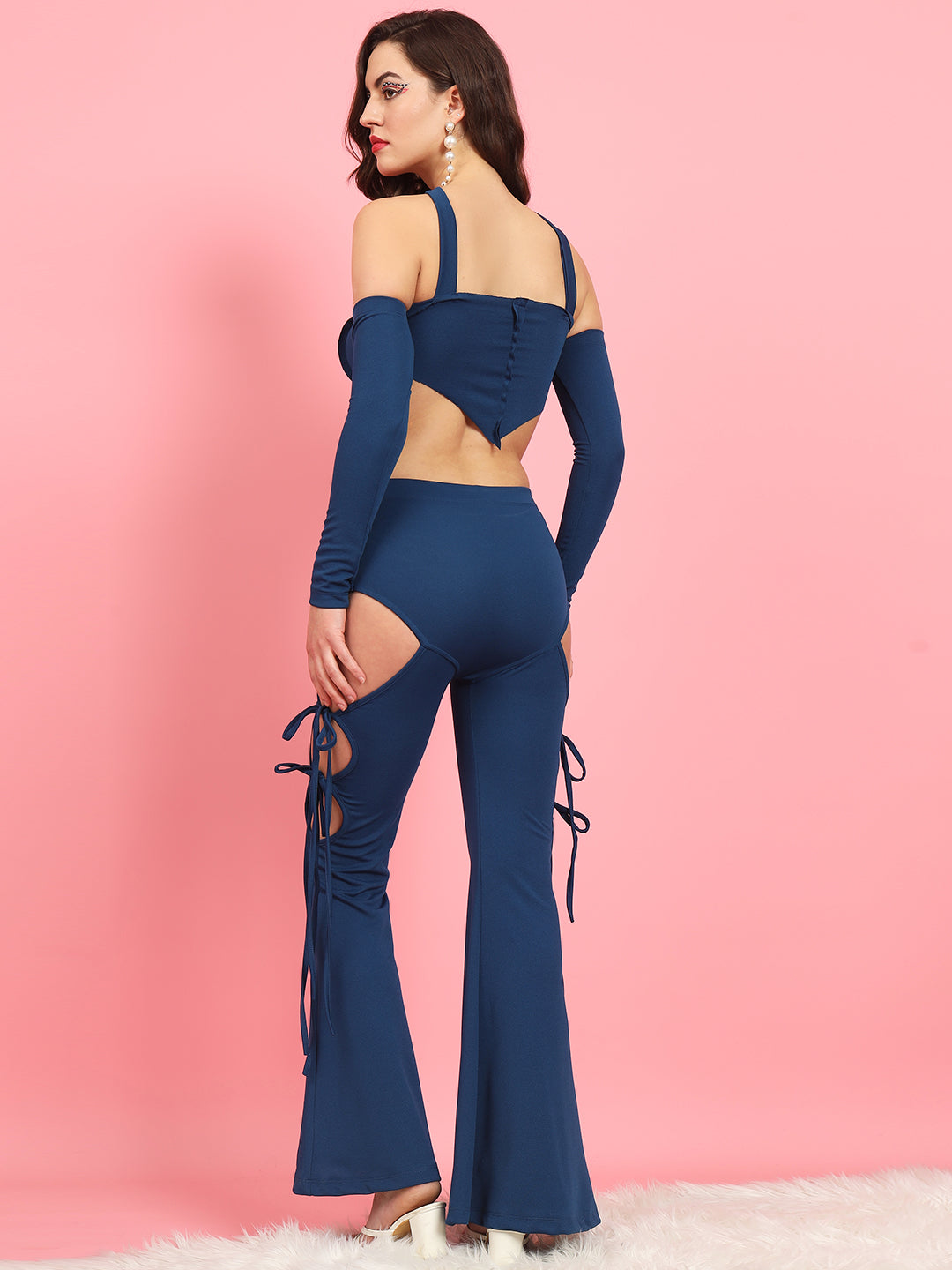 TANDUL  Women Two Piece Dress Green Dress