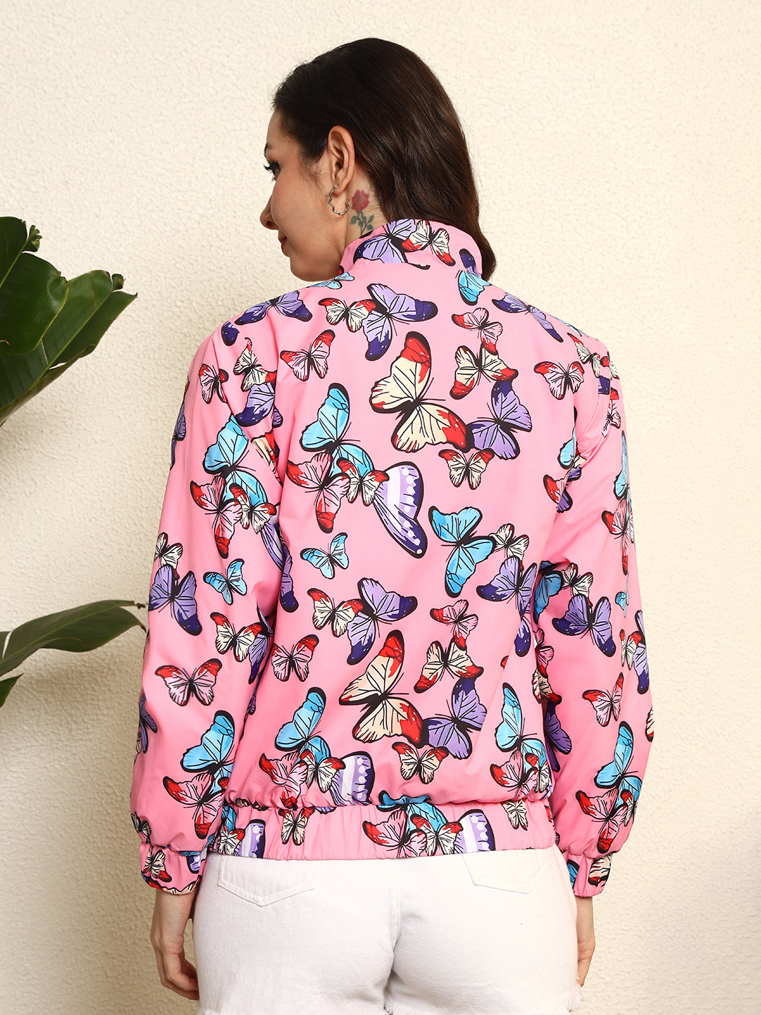 TANDUL Women Charming Pink Printed Jacket