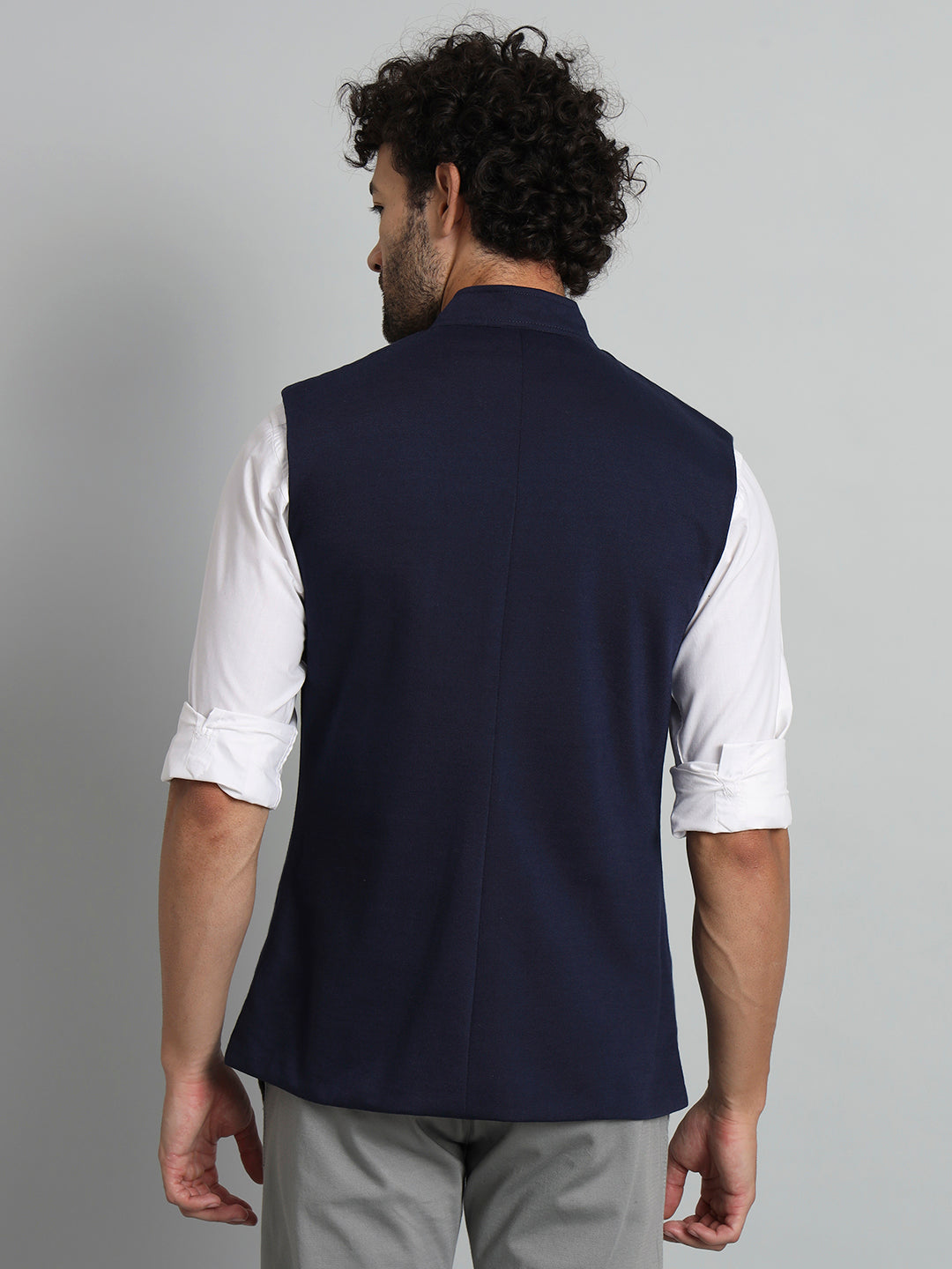 TANDUL  Men Solid Single Breasted Casual Blazer  (Dark Blue)