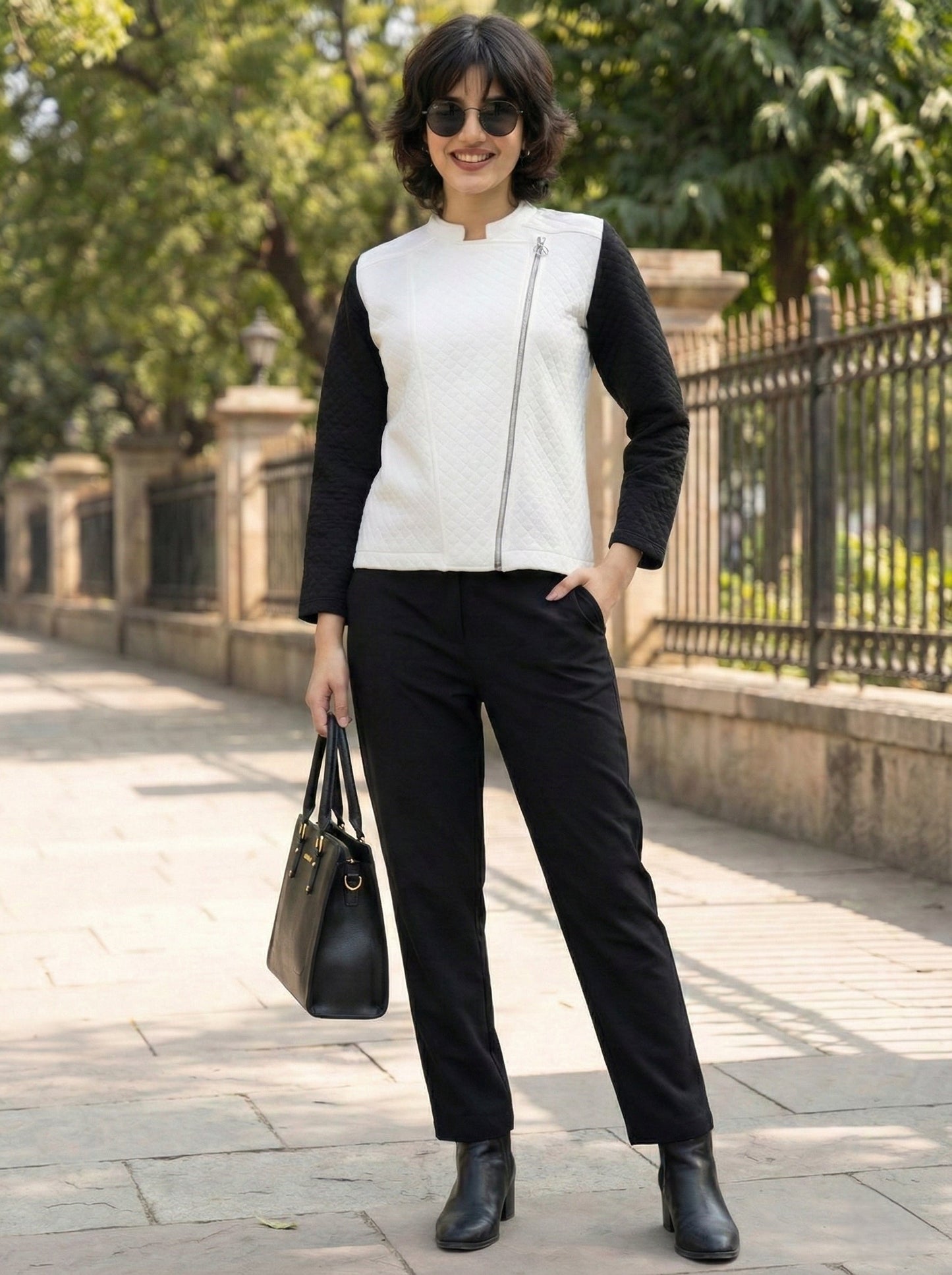 TANDUL Women Solid Quilted Jacket