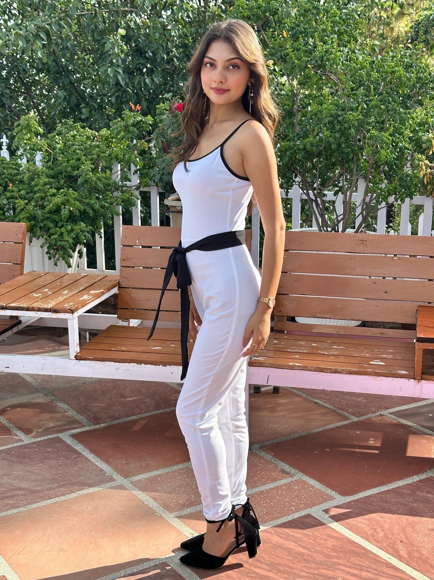 TANDUL Women Solid White Jumpsuit