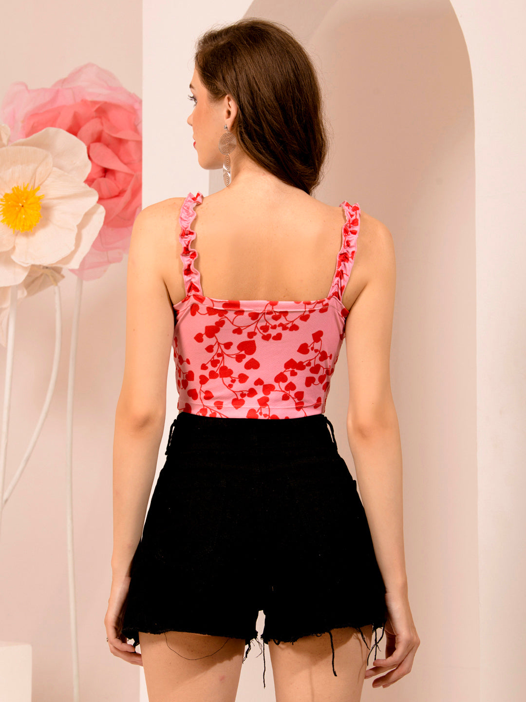 TANDUL  Casual Sleeveless Printed Women Multicolor Top