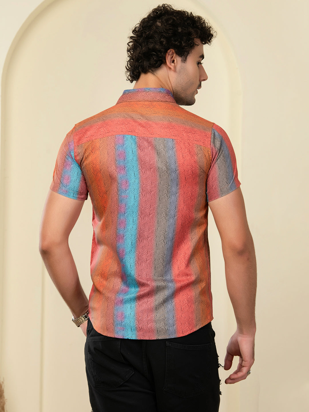 TANDUL Men Printed Casual Multicolor Shirt