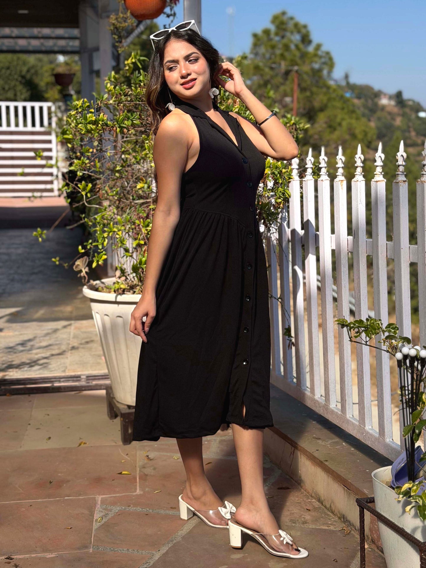 TANDUL Women Stunning Black Dress