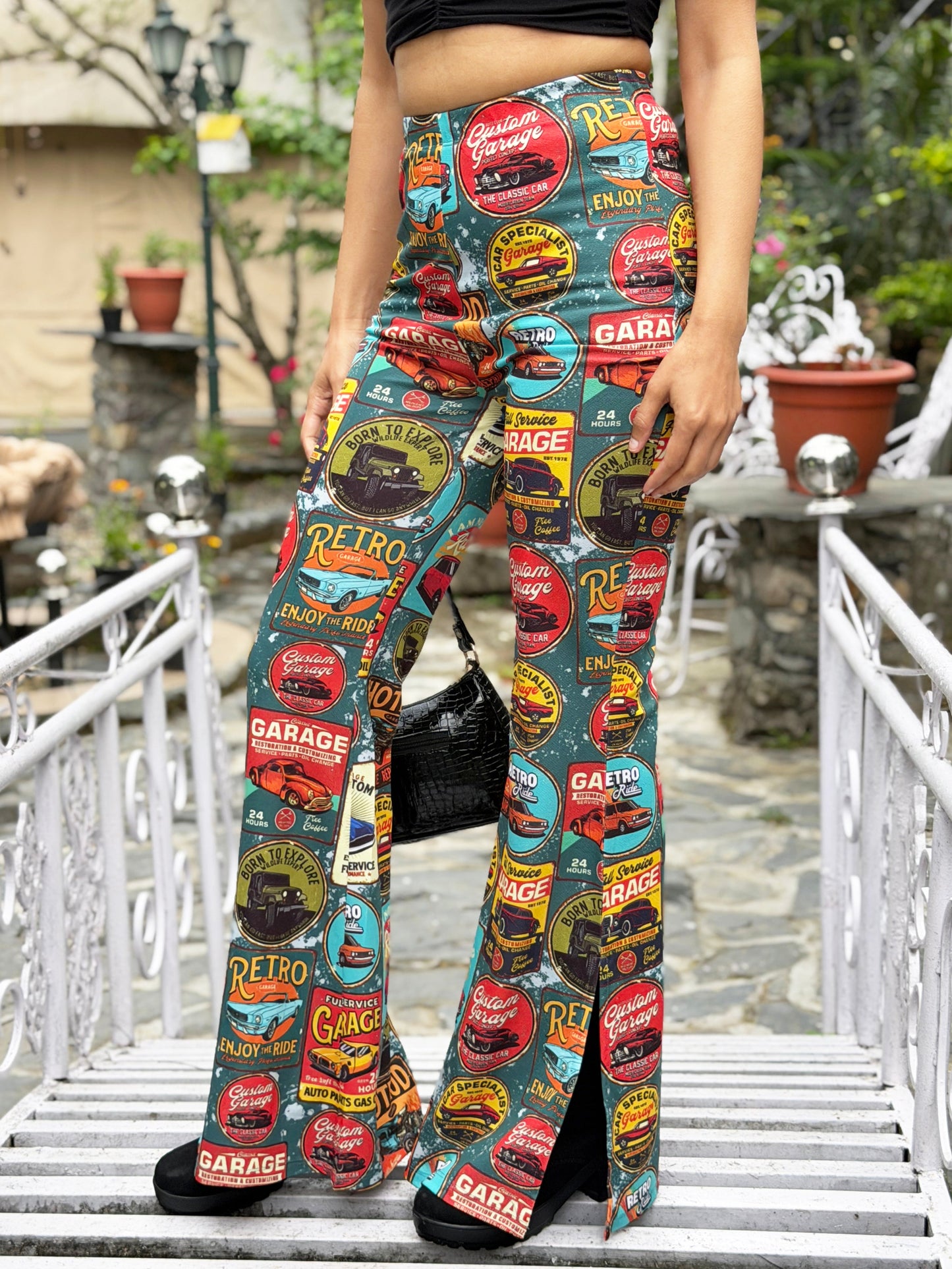 TANDUL Women Multicolour Flared Trousers