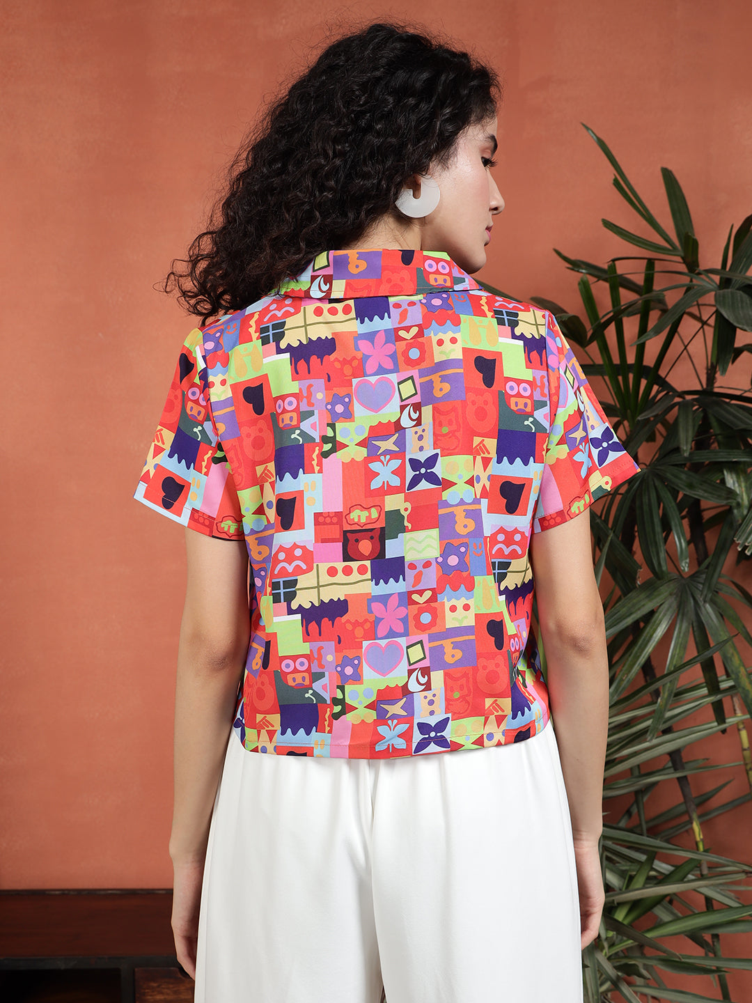 TANDUL Women Regular Fit Printed  Collared Casual Shirt