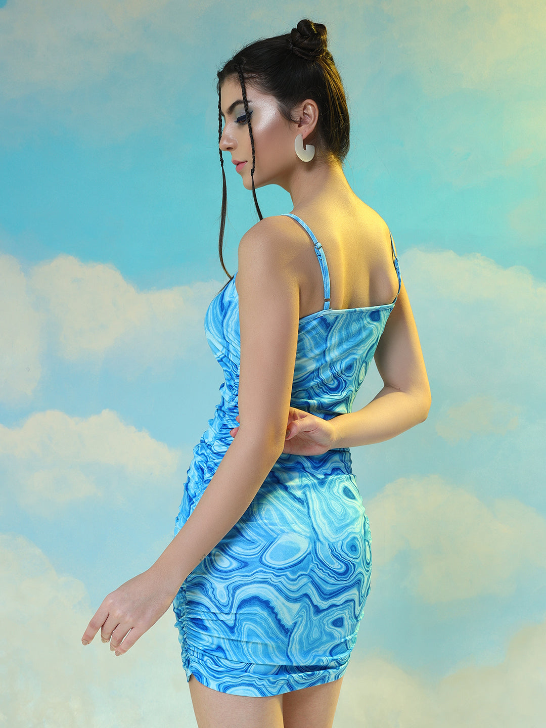 TANDUL  Women Bodycon Blue Dress