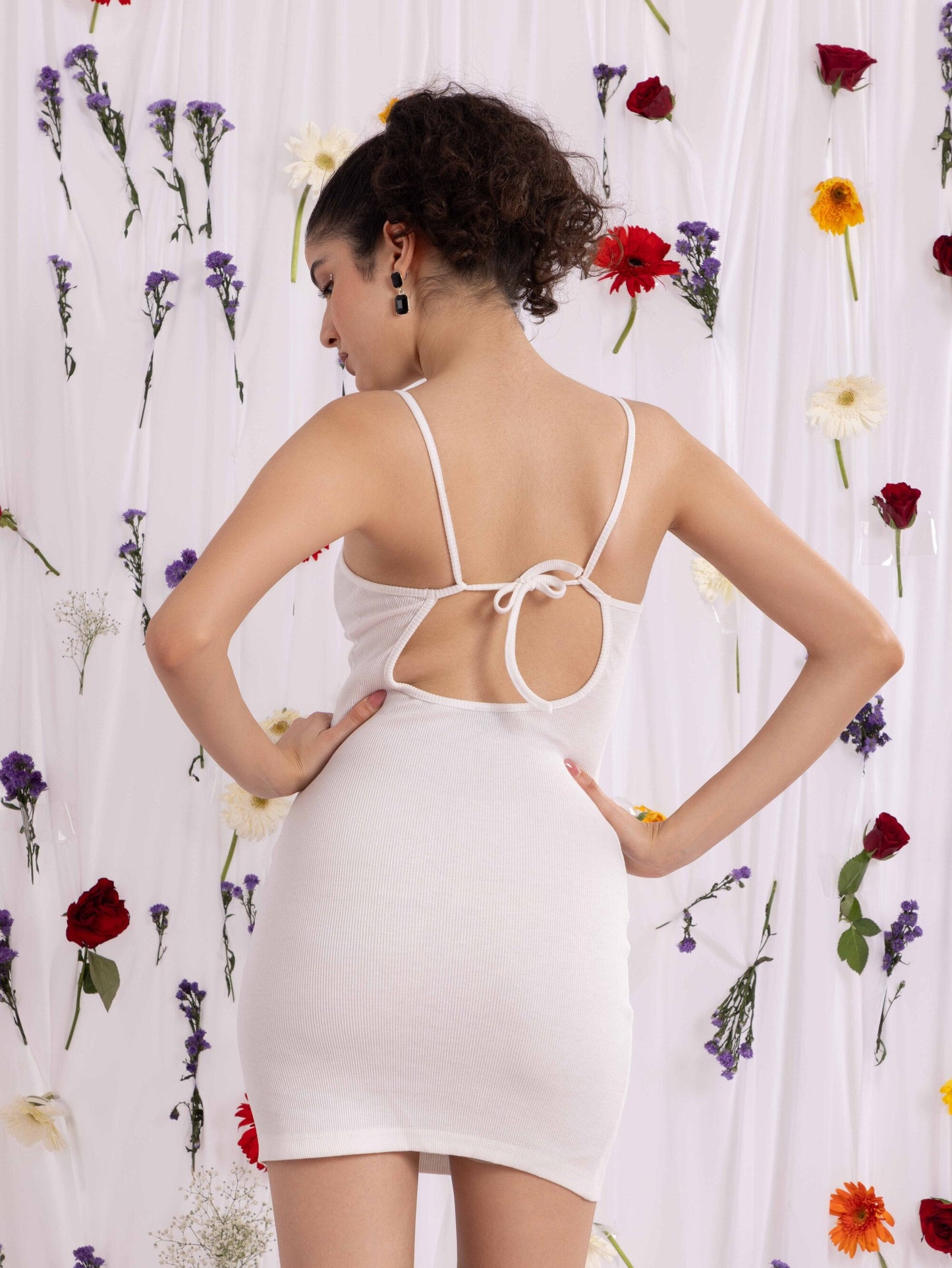TANDUL  Women Bodycon White Dress