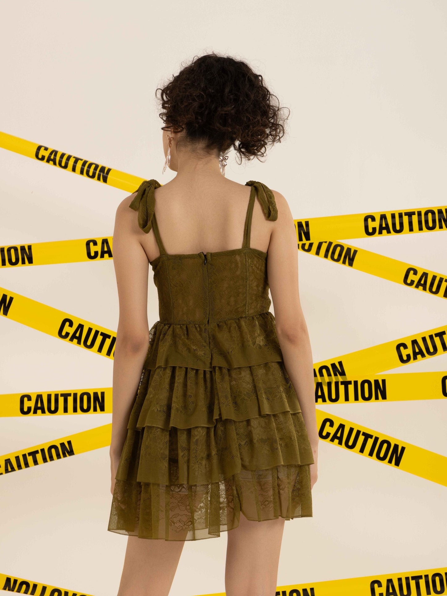 TANDUL  Women Empire Waist Green Dress