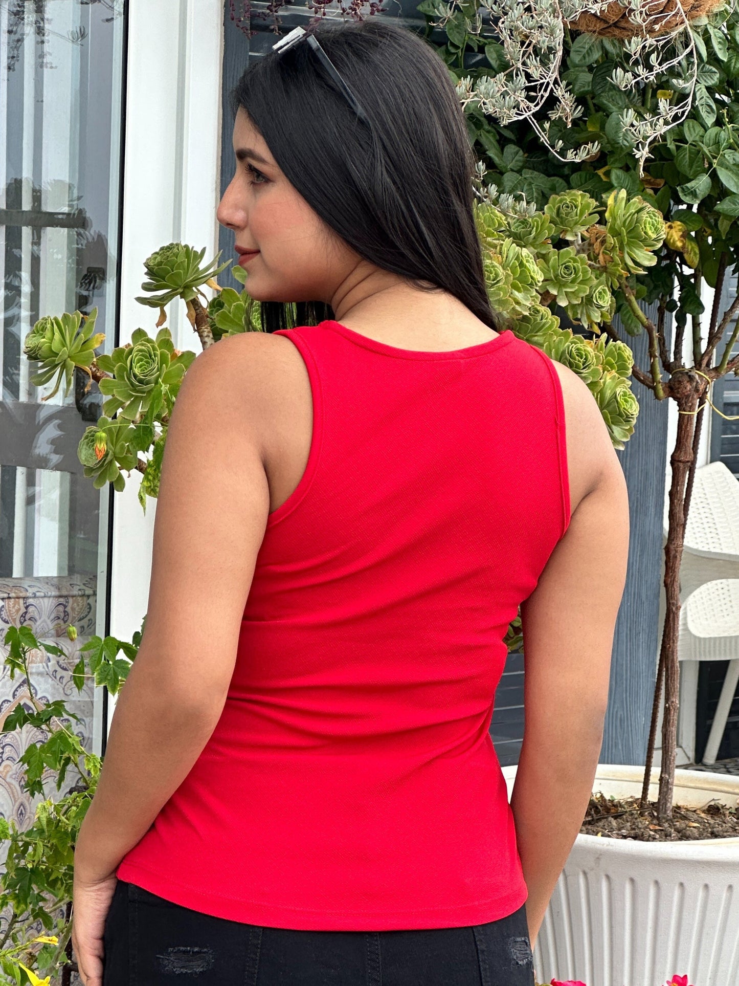 TANDUL Women Stylish Red Waistcoat