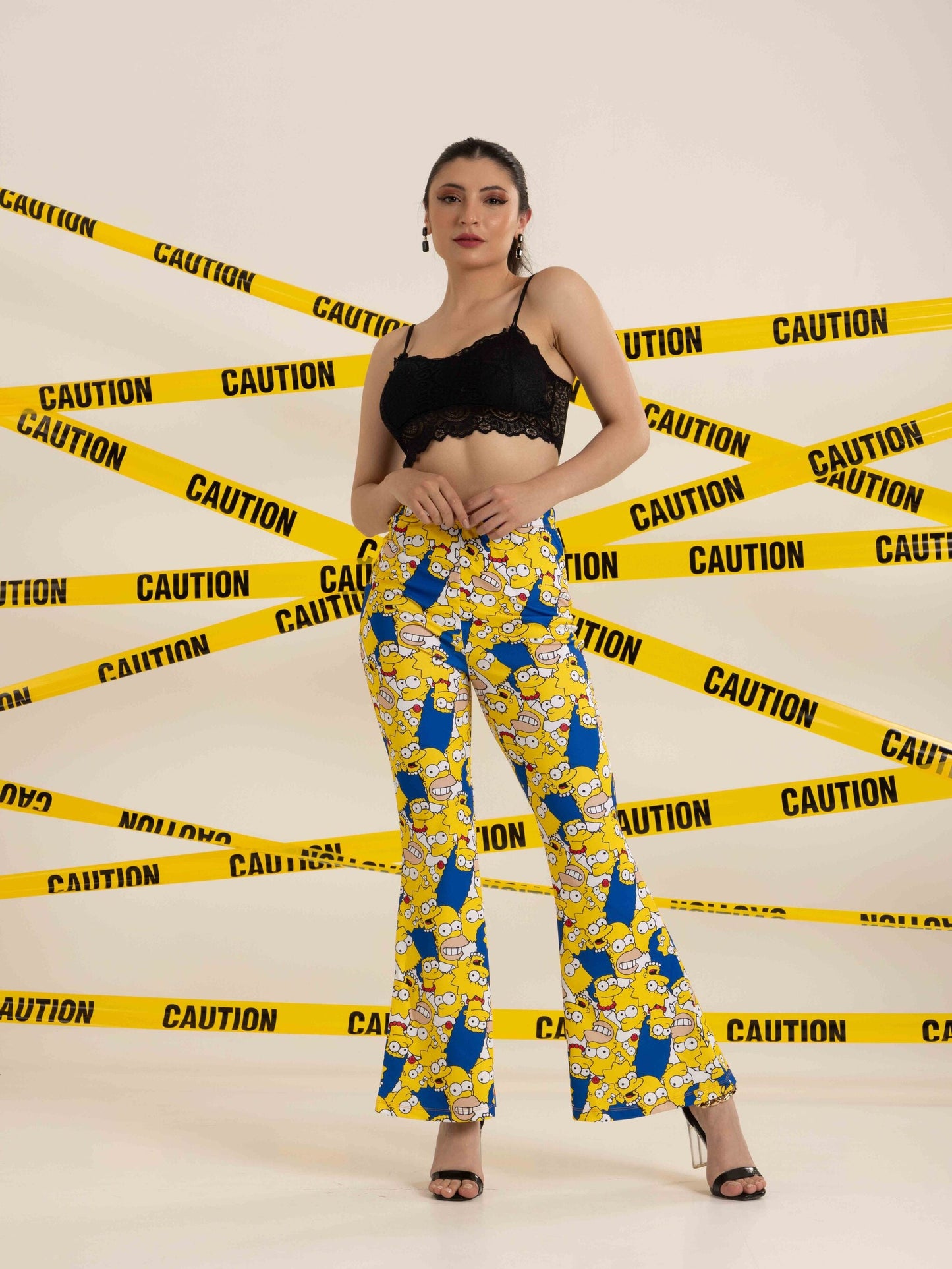 TANDUL  Women Regular Fit Multicolor Lycra Blend Trousers