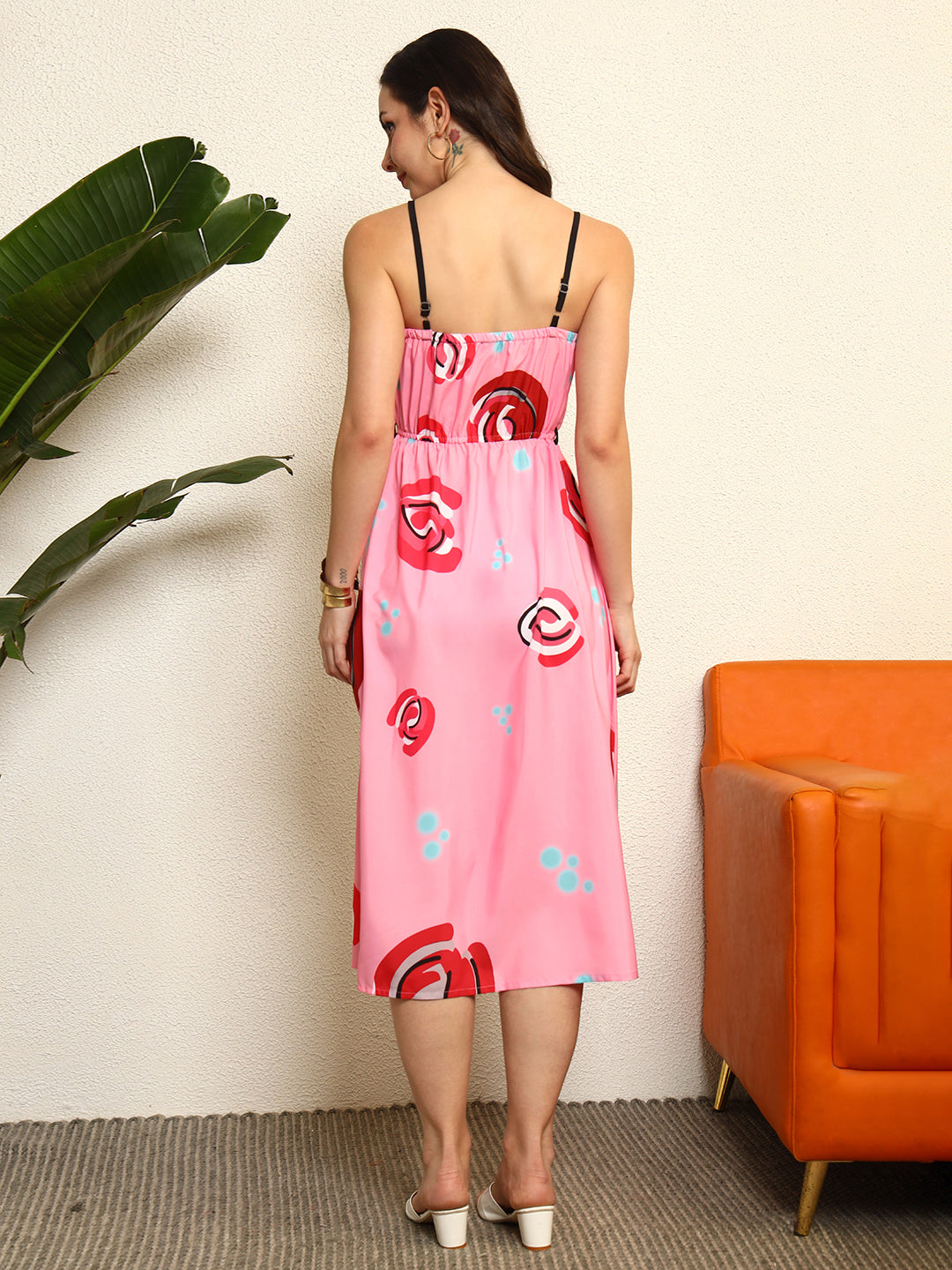 Tandul Women Stunning Tiger Graphic Printed Dress