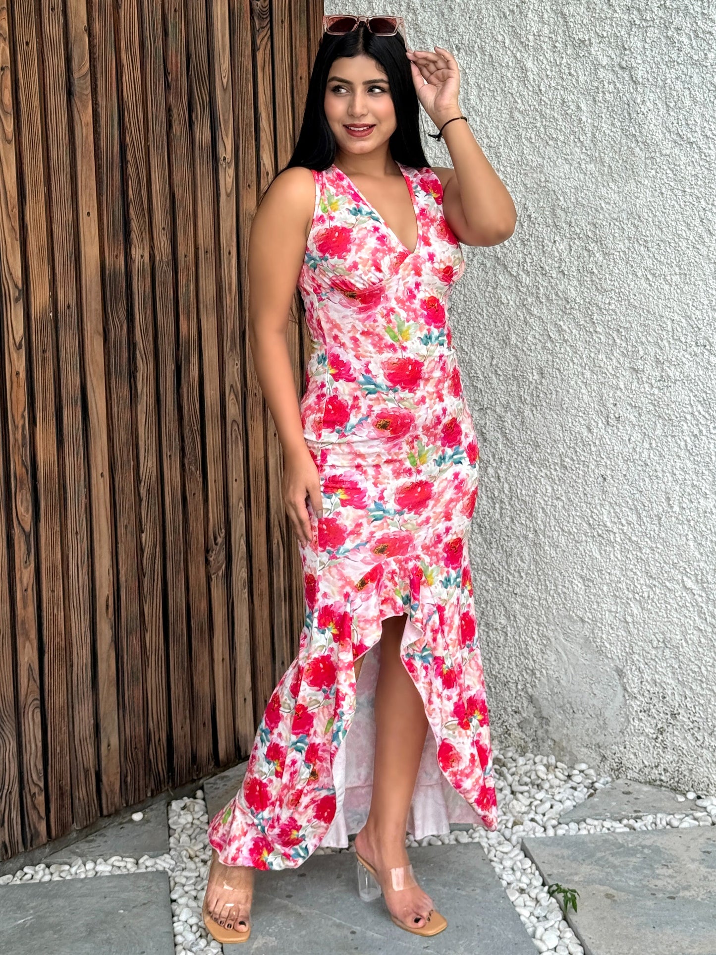 TANDUL Women Pink Floral Dress