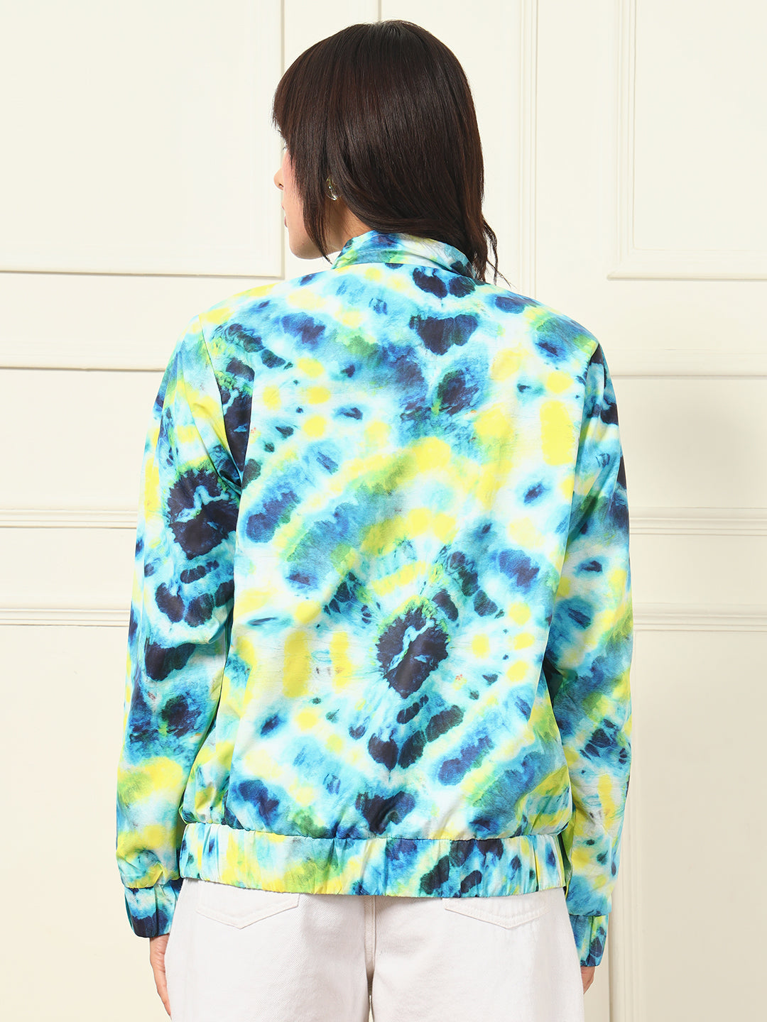 TANDUL Full Sleeve Tie Dye Printed Jacket